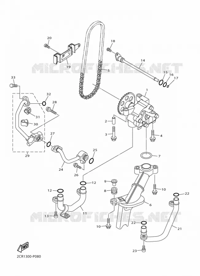 OLIEPOMP Yamaha MOTO 1000 2015 R1M  YZF-R1M