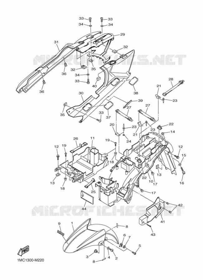 SPATBORD Yamaha MOTO 1300 2013 FJR ABS  FJR1300A