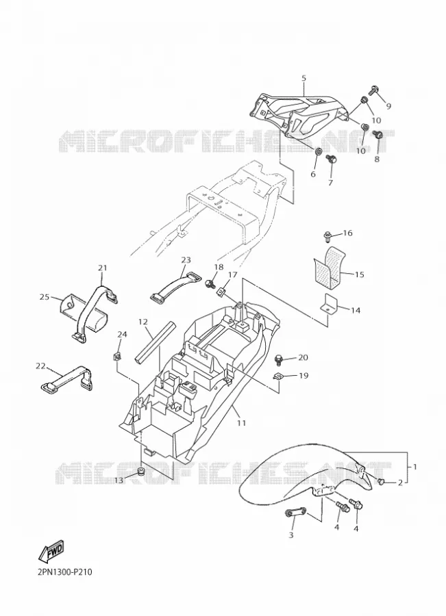 SPATBORD Yamaha MOTO 1300 2015 XJR  XJR1300C