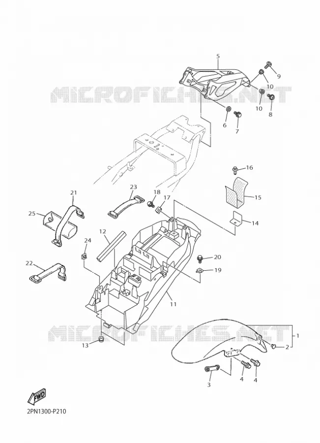 SPATBORD Yamaha MOTO 1300 2015 XJR  XJR1300C