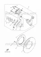REMKLAUW ACHTER voor Yamaha XTZ 1200 SUPER TENERE RACE BLUE 2015