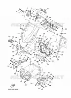 WINDSCHERM voor Yamaha XTZ 1200 SUPER TENERE RACE BLUE 2015