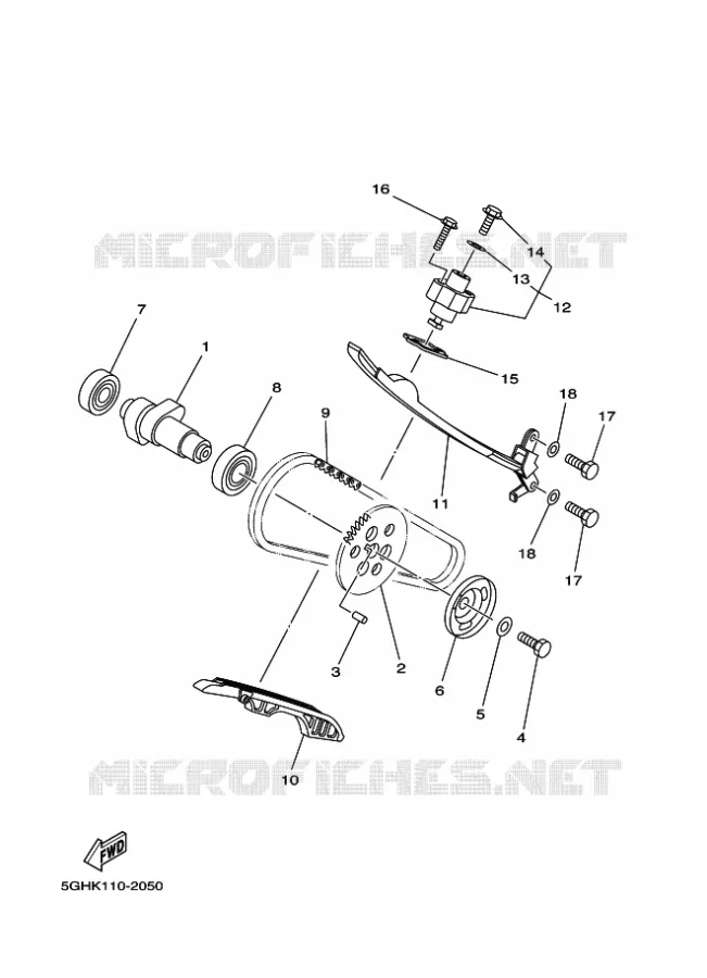 NOKKENAS / KETTING Yamaha QUAD 450 2016 GRIZZLY  YFM450FWADYFM45GPXG