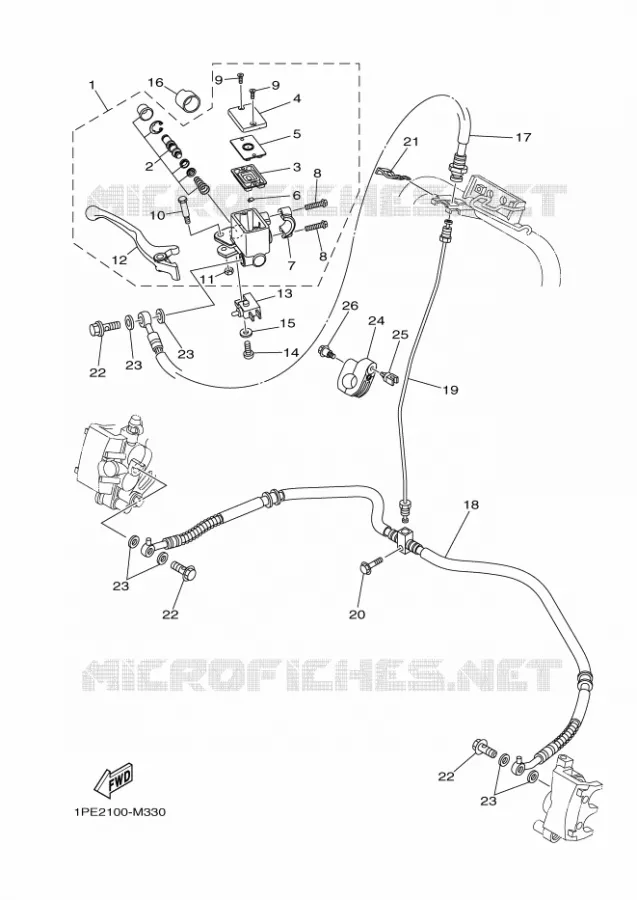 REMPOMP VOOR Yamaha QUAD 700 2016 RAPTOR  YFM700RYFM70RSBG
