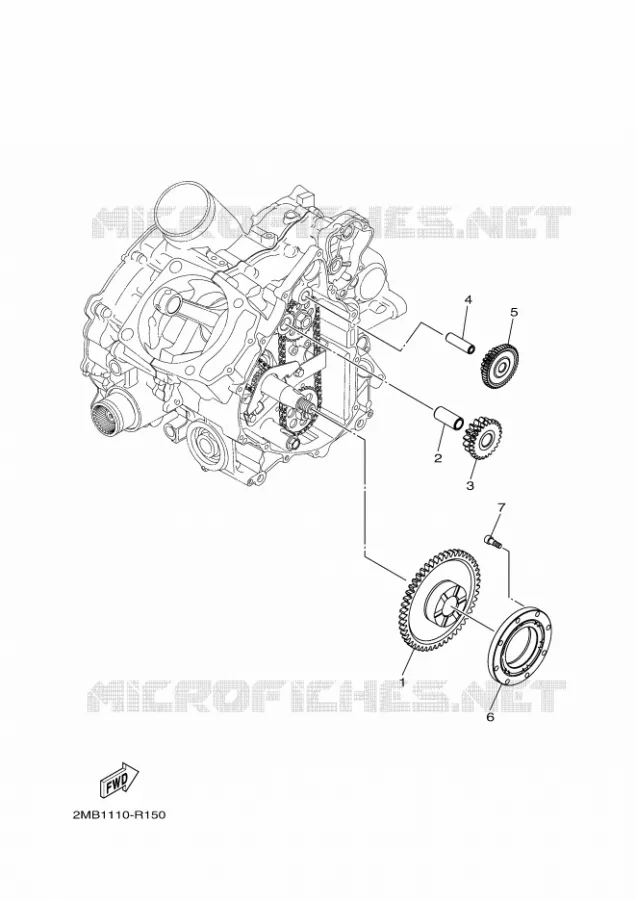 STARTMOTOR KOPPELINGS Yamaha SIDE BY SIDE 700 2016 WOLVERINE  YXE700EYXE70WPHGWOLVERINE EPS CAMO