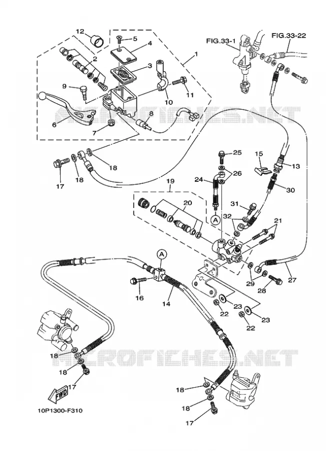 REMPOMP VOOR Yamaha QUAD 350 2007 RAPTOR  YFM350R