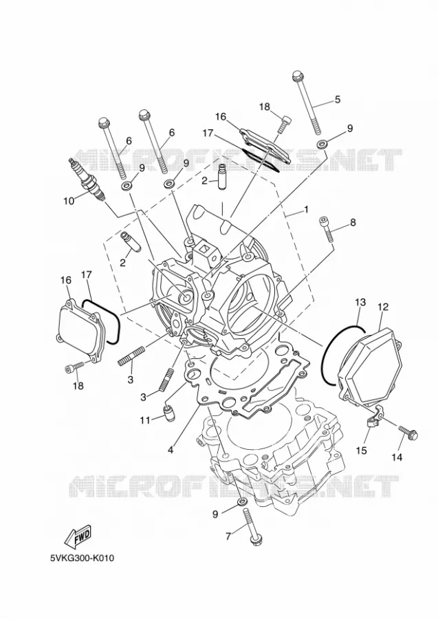CILINDERKOP Yamaha MOTO 660 2014 XTX  XT660X