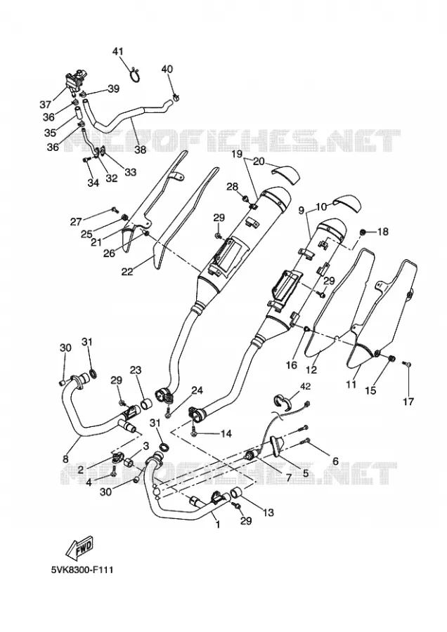 UITLAAT Yamaha MOTO 660 2014 XTX  XT660X