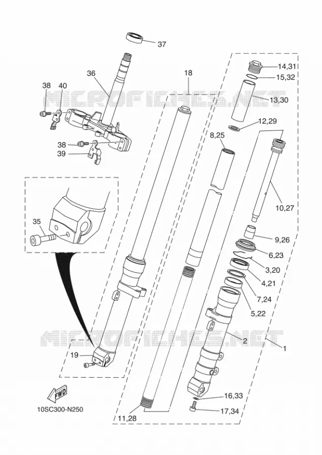 VOORVORK Yamaha MOTO 660 2014 XTX  XT660X