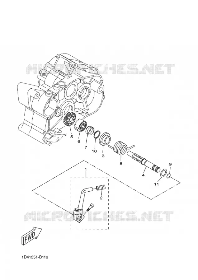 STARTMOTOR Yamaha MOTO 50 2009 DTR  DT50R