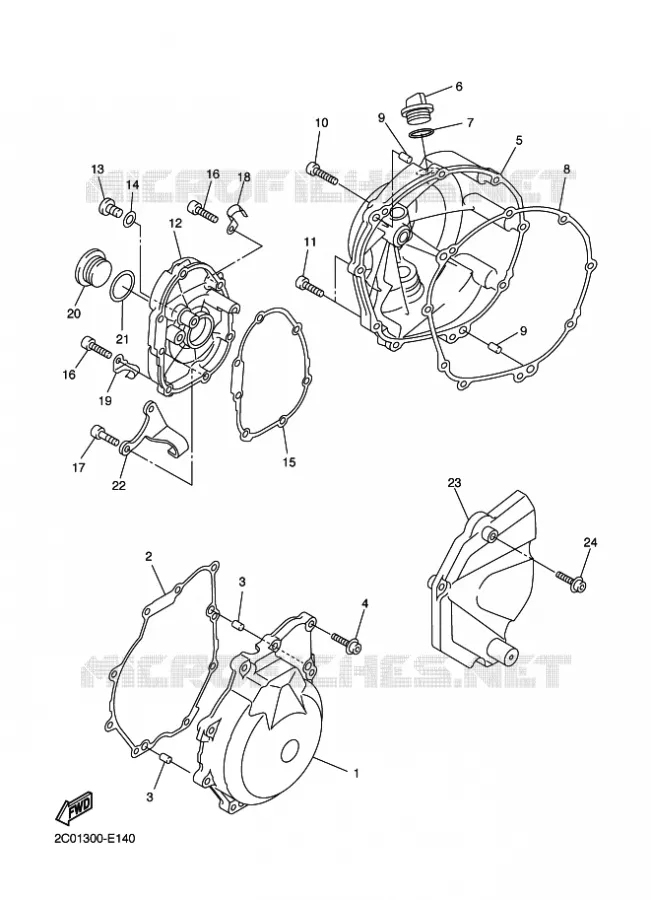 DEKSEL - MOTOR 1 Yamaha MOTO 600 2009 R6  YZF-R6