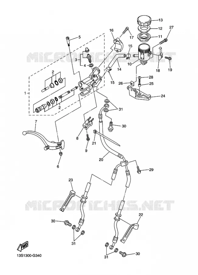 REMPOMP VOOR Yamaha MOTO 600 2009 R6  YZF-R6
