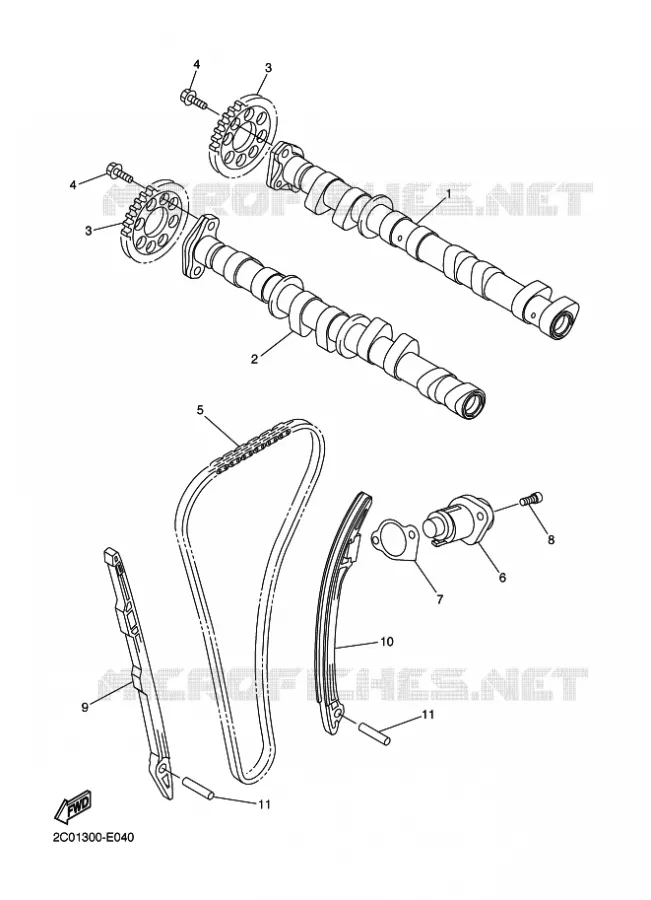 NOKKENAS / KETTING Yamaha MOTO 600 2011 R6  YZF-R6