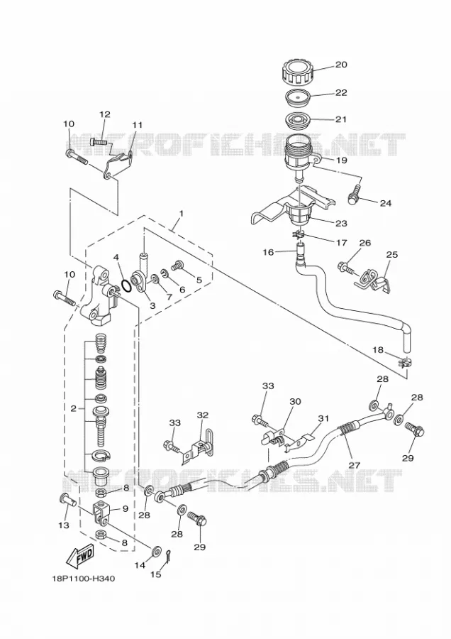 REMPOMP ACHTER Yamaha QUAD 450 2013 YFZ R  YFZ450R