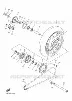 ACHTERWIEL voor Yamaha FZ8SA 2014