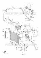 RADIATEUR / SLANG voor Yamaha FZ8SA 2014