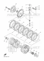 STARTMOTOR KOPPELINGS voor Yamaha FZ8SA 2014