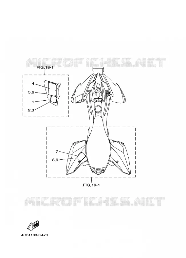 STICKER / LABEL 2 Yamaha QUAD 250 2010 RAPTOR  YFM250R
