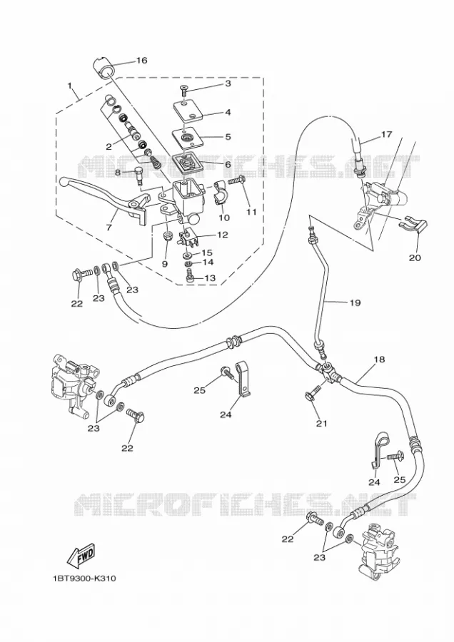 REMPOMP VOOR Yamaha QUAD 250 2011 RAPTOR  YFM250R