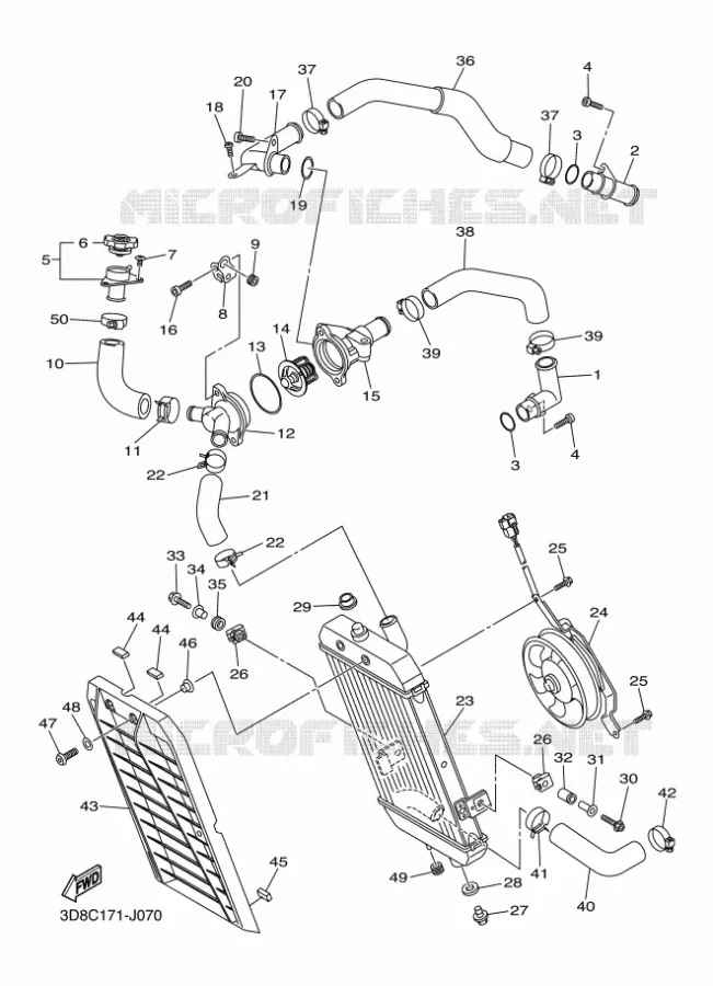 RADIATEUR / SLANG Yamaha MOTO 1300 2014 MIDNIGHT STAR  XVS1300A