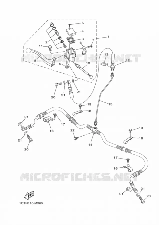 REMPOMP VOOR Yamaha QUAD 450 2015 GRIZZLY  YFM450FWA