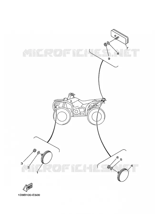 ELECTRISCH 2 Yamaha QUAD 450 2007 GRIZZLY  YFM450FWAN