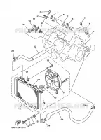 RADIATEUR / SLANG voor Yamaha GRIZZLY 2007