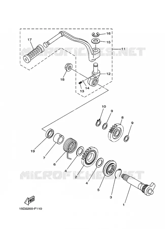 STARTMOTOR Yamaha MOTO 110 2009 CRUX  YD110S