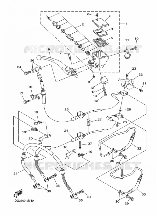 REMPOMP VOOR Yamaha MOTO 600 2016 XJ6  XJ6FA