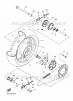 ACHTERWIEL voor Yamaha DIVERSION 600 F ABS 2016