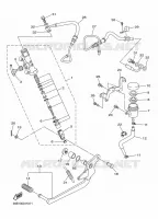 REMPOMP ACHTER voor Yamaha DIVERSION 600 F ABS 2016