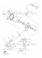 WATERPOMP / SLANGEN voor Yamaha DIVERSION 600 F ABS 2016