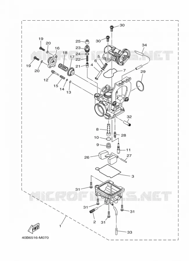 CARBURATEUR  Yamaha SCOOTER 110 2014 CRYPTON  T110C