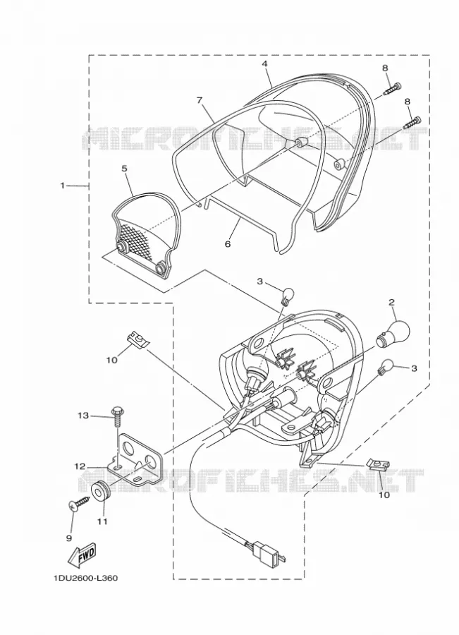 ACHTERLICHT Yamaha SCOOTER 110 2014 CRYPTON  T110C