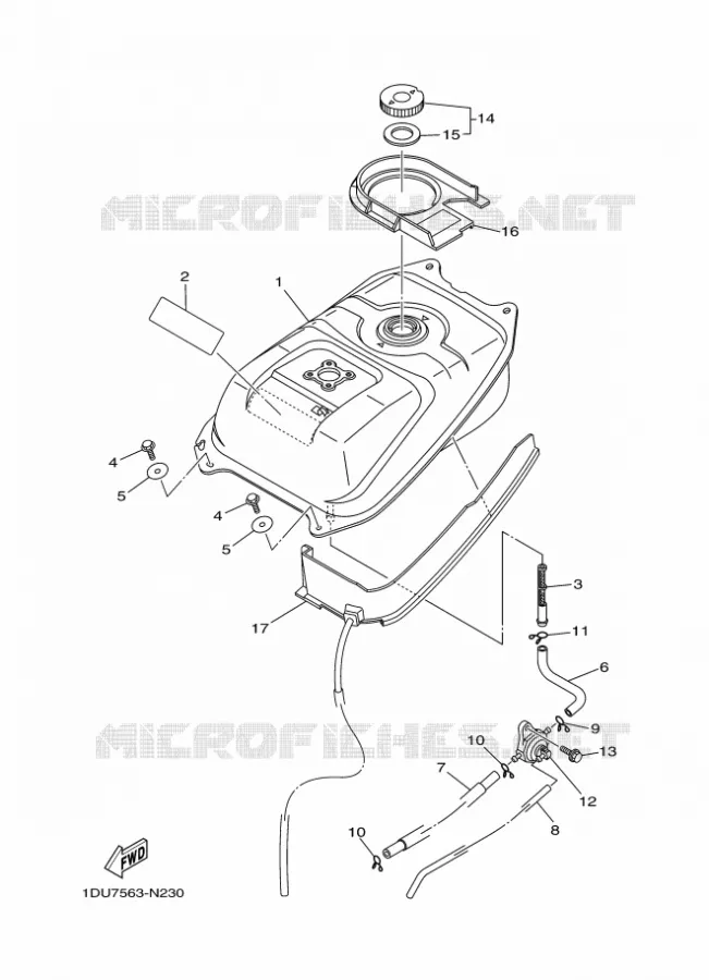 BENZINE TANK Yamaha SCOOTER 110 2014 CRYPTON  T110C