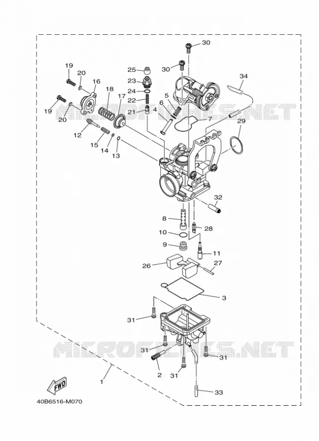 CARBURATEUR  Yamaha SCOOTER 110 2014 CRYPTON  T110C