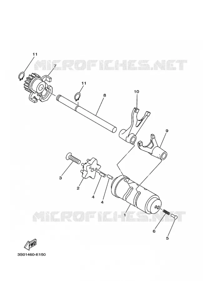 SCHAKELWALS Yamaha SCOOTER 110 2014 CRYPTON  T110C