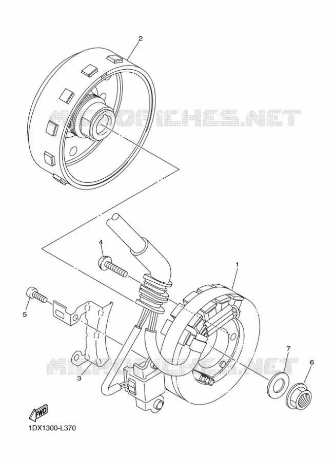 DYNAMO Yamaha MOTO 450 2014 WRF  WR450F