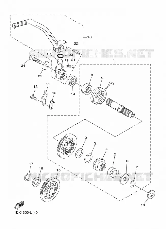 STARTMOTOR Yamaha MOTO 450 2014 WRF  WR450F