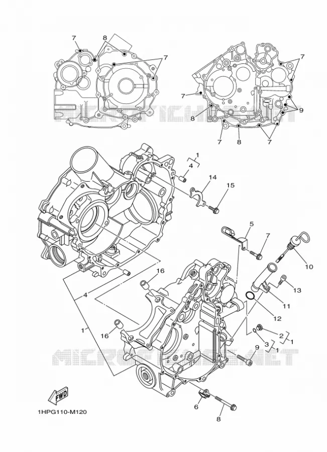 CARTERDELEN Yamaha QUAD 700 2013 GRIZZLY  YFM700FWADYFM7FGPD