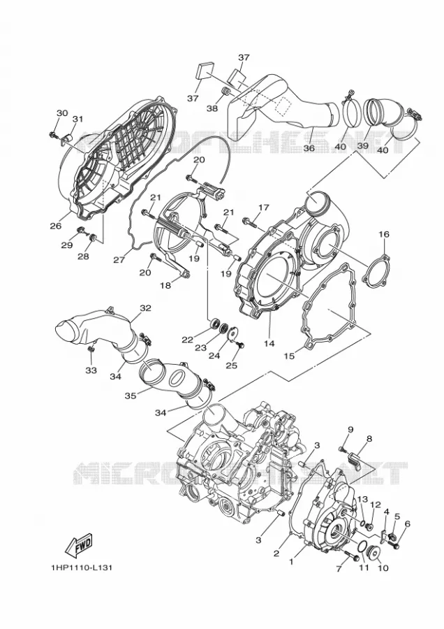 DEKSEL - MOTOR 1 Yamaha QUAD 700 2013 GRIZZLY  YFM700FWADYFM7FGPD