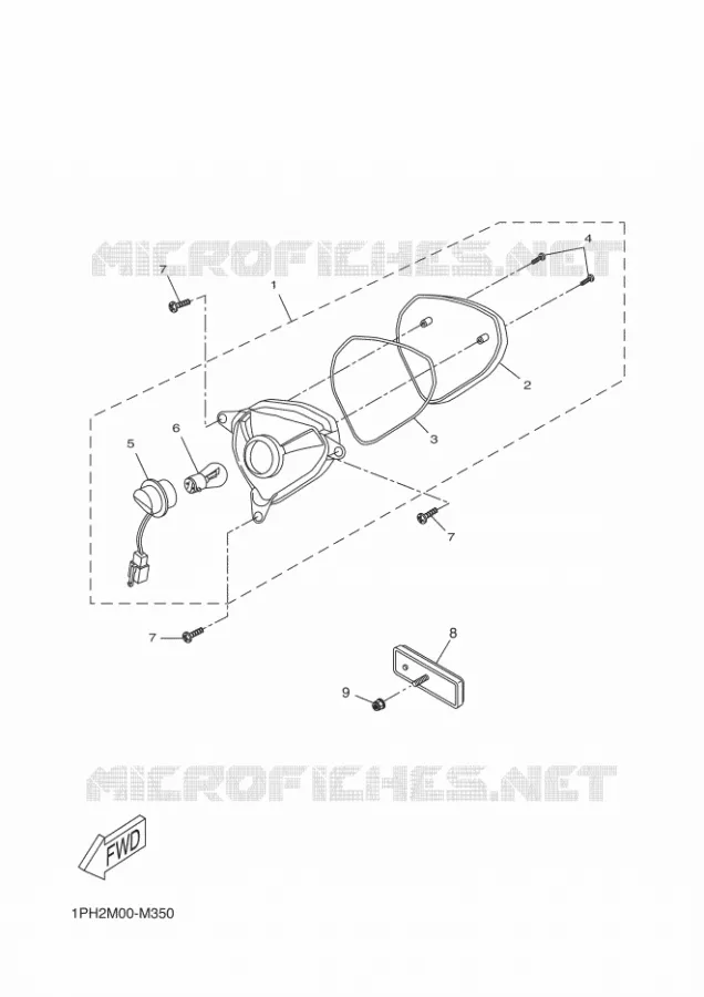 ACHTERLICHT Yamaha SCOOTER 50 2016 NITRO  NS50