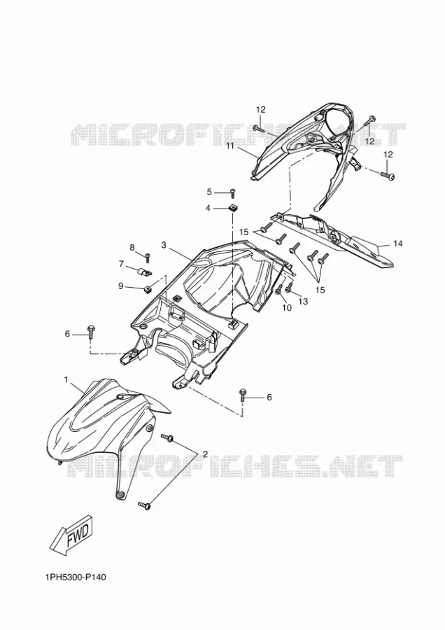 VOORSPATBORD Yamaha SCOOTER 50 2016 NITRO  NS50N