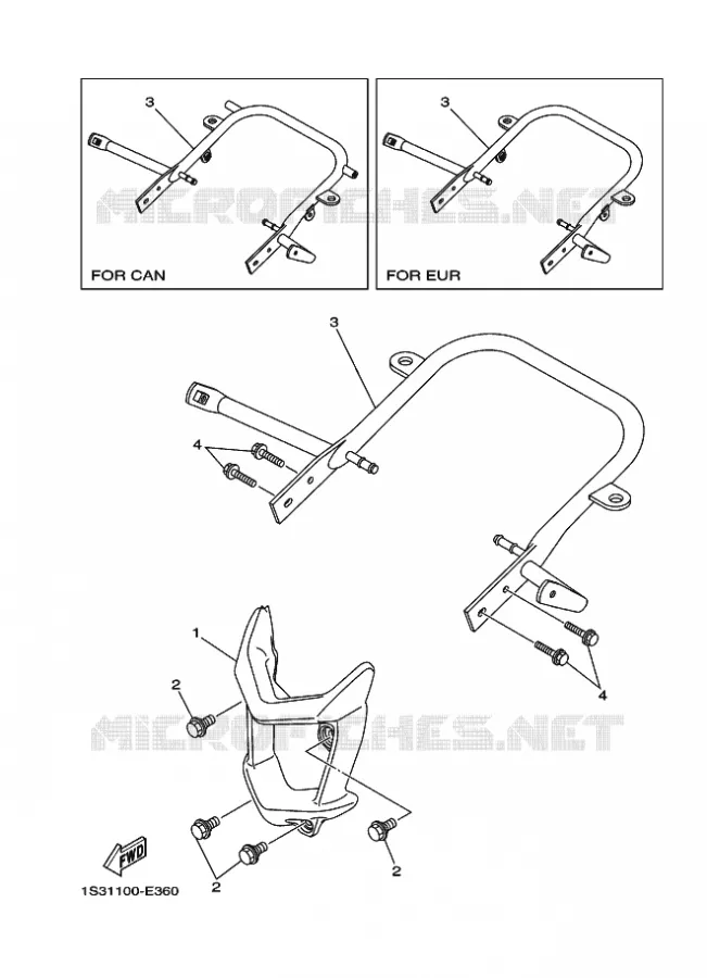 BUMPER Yamaha QUAD 700 2006 RAPTOR  YFM700RYFM700RV