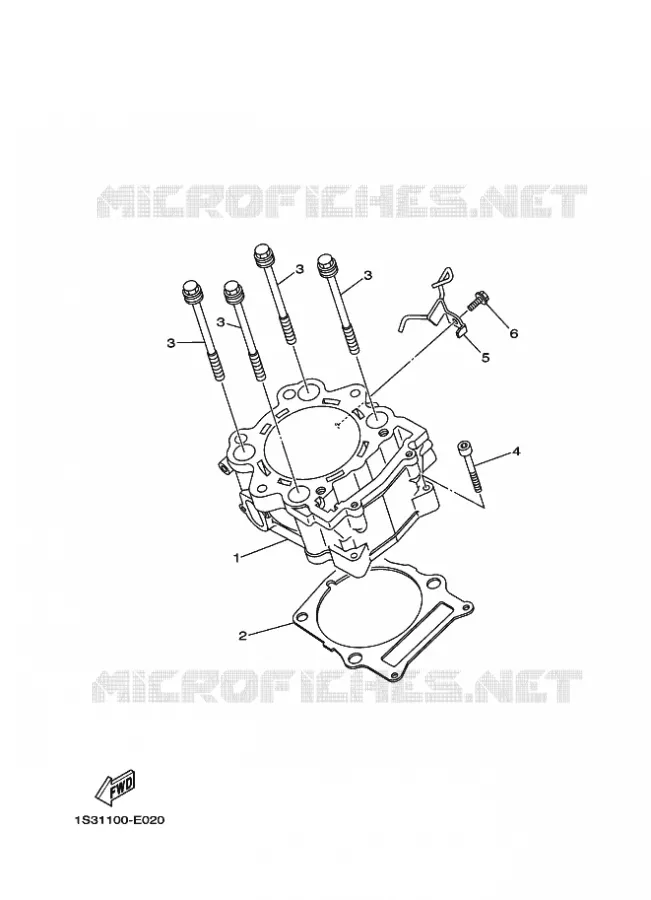 CILINDER Yamaha QUAD 700 2007 RAPTOR  YFM700RYFM70RW