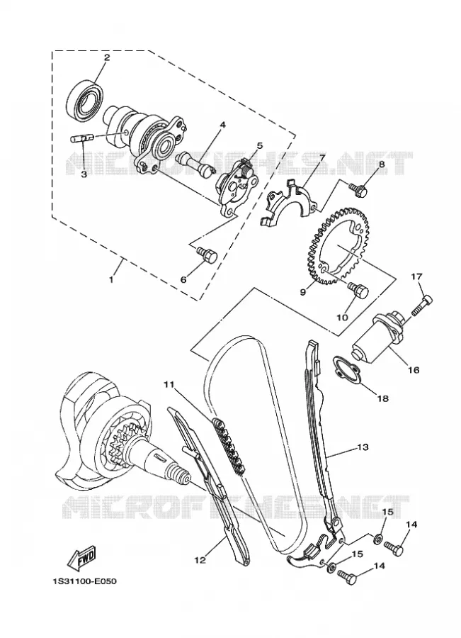 NOKKENAS / KETTING Yamaha QUAD 700 2007 RAPTOR  YFM700RYFM70RW