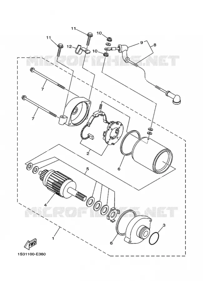 STARTMOTOR Yamaha QUAD 700 2007 RAPTOR  YFM700RYFM70RW