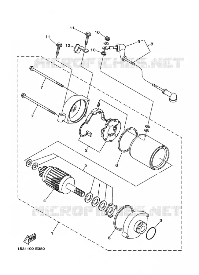 STARTMOTOR Yamaha QUAD 700 2007 RAPTOR  YFM700RYFM70RW