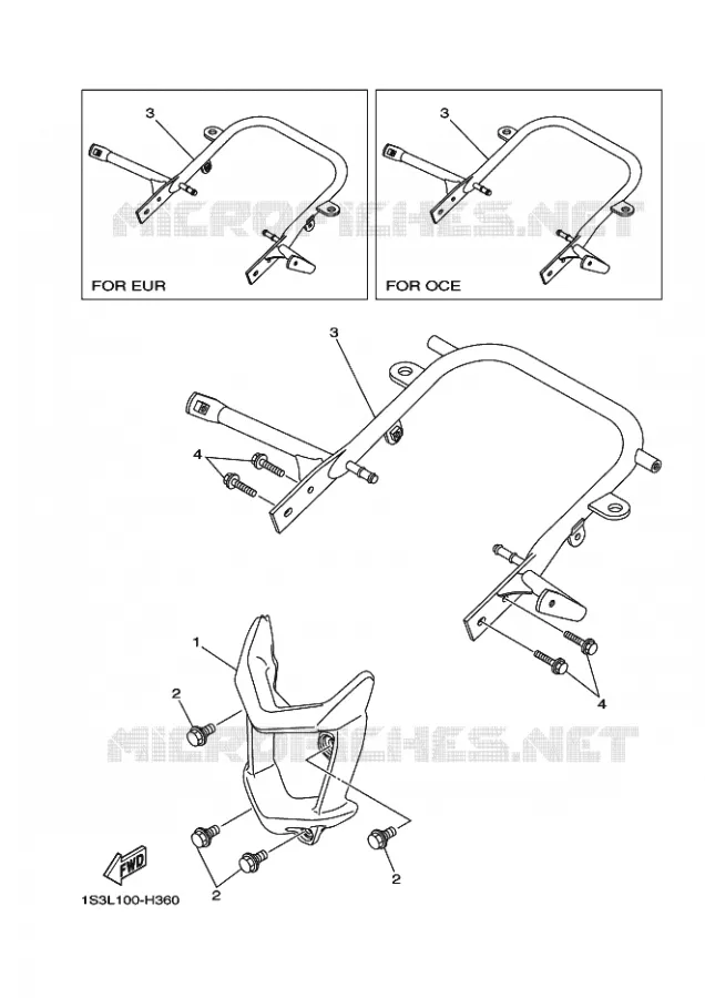 BUMPER Yamaha QUAD 700 2009 RAPTOR  YFM700RYFM70RY