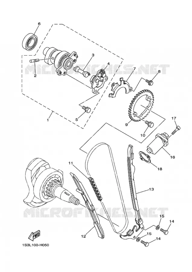 NOKKENAS / KETTING Yamaha QUAD 700 2009 RAPTOR  YFM700RYFM70RY